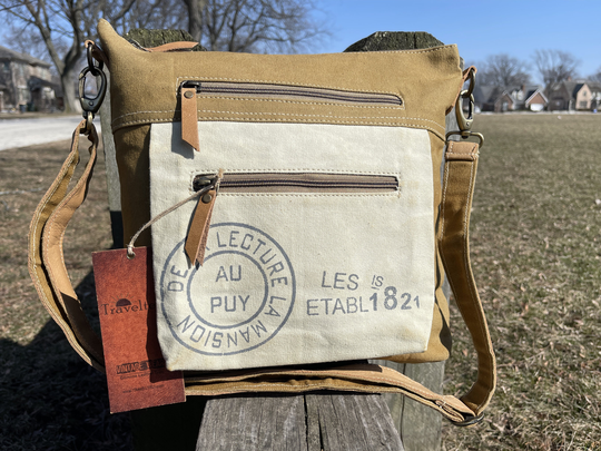 French Vintage Style Crossbody Messenger Purse