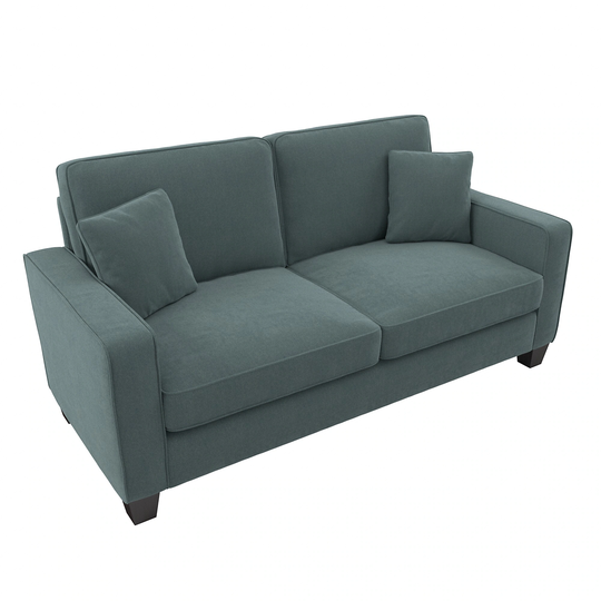 Bush Furniture Stockton Modern Turkish Blue Herringbone Fabric Polyester/Blend Sofa | SNJ73STBH-03K