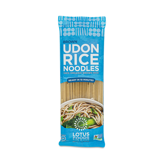 2-Pack Lotus Foods Organic Brown Udon Rice Noodles 8 oz bag