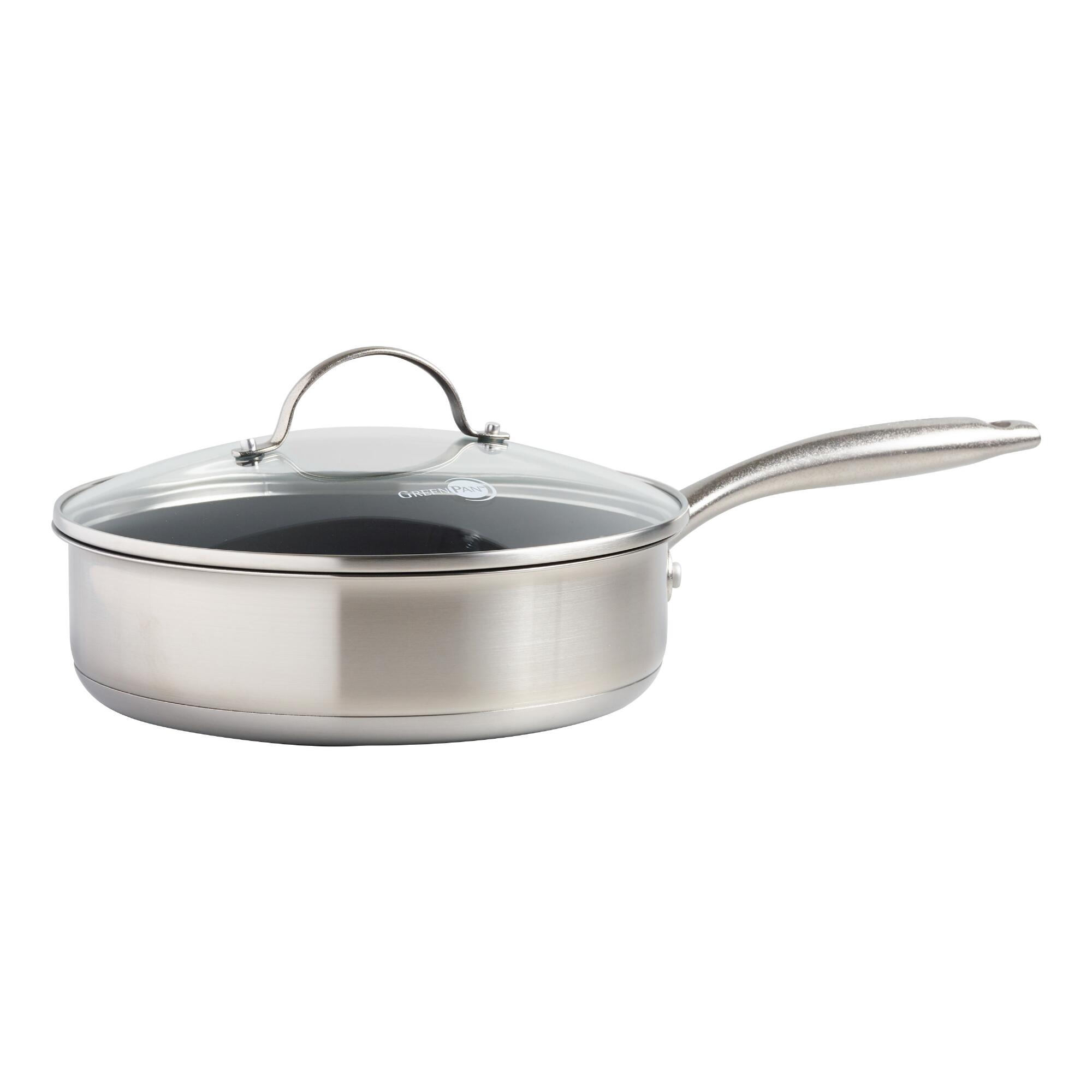 3 Quart GreenPan Marina Nonstick Ceramic Saucepan with Lid by World Market