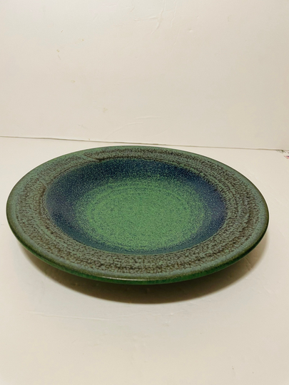 Studio Pottery Stoneware Side Rim Bowl By Susan Ramey. Heavy Pasta/Soup Bowl. Small Serving Vegetable Dish