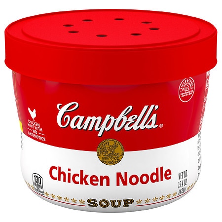 Campbell's Chicken Noodle Soup Microwavable Bowl - 15.4 oz