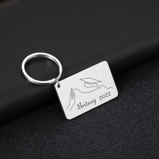 Custom Senior Graduation Keychain Gift, Class Of 2023, 2023 Graduate Keychain, Personalized Grad Gift For Her, Friends