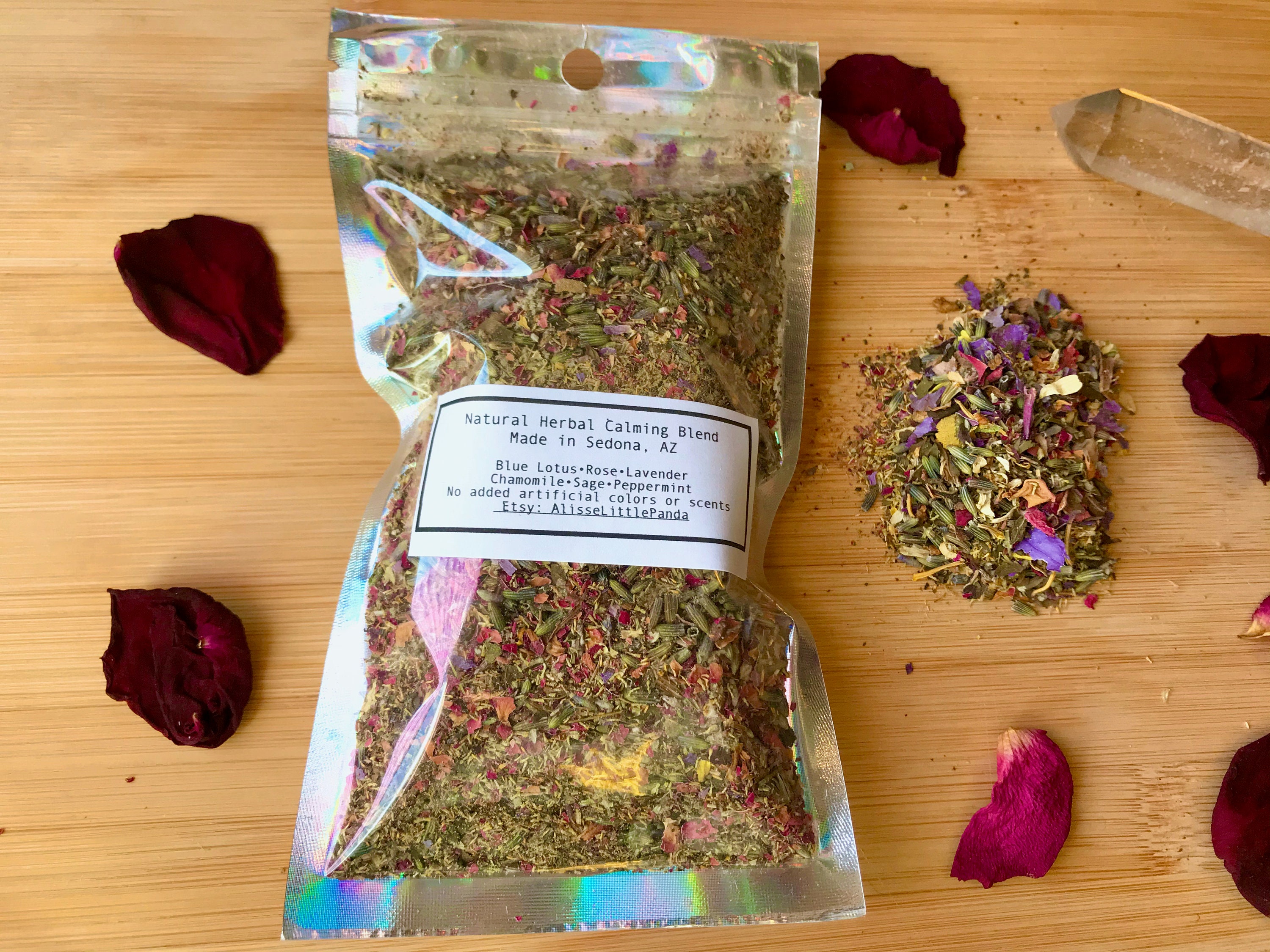 Calming Herbal Blend Blue Lotus | Rose Chamomile + More Organic