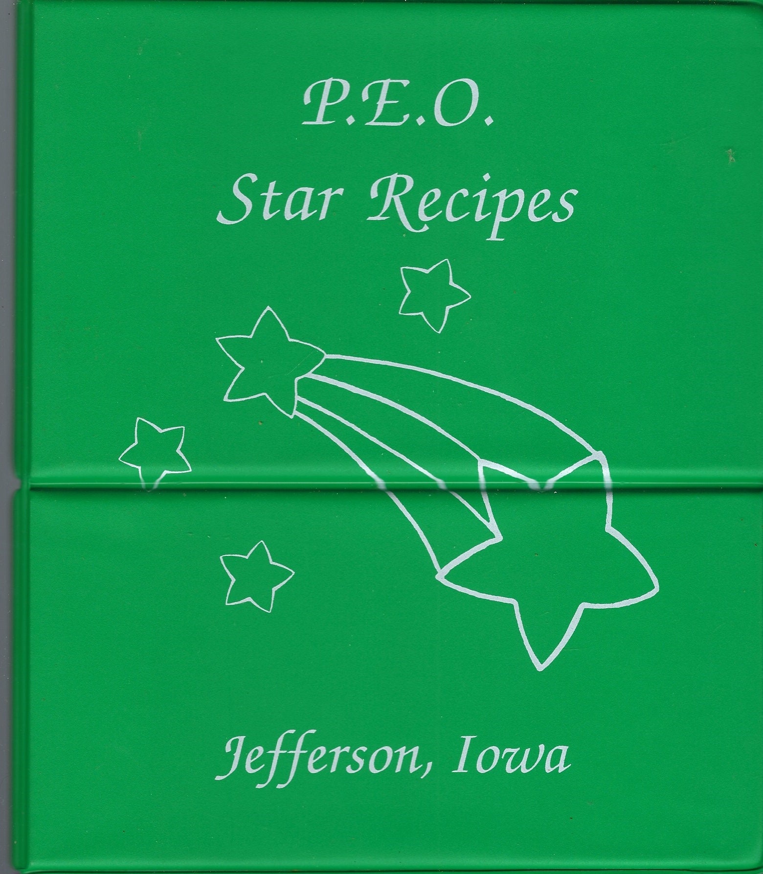Jefferson Iowa Vintage 1993 Peo Club Star Recipes Cookbook P.e.o. Ia Community Favorites Collectible Souvenir Spiral Bound Local Rare Book