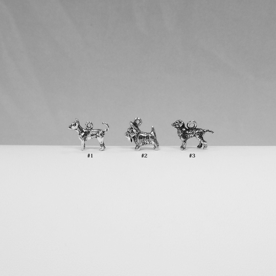 925 Sterling Silver Charms, Dogs