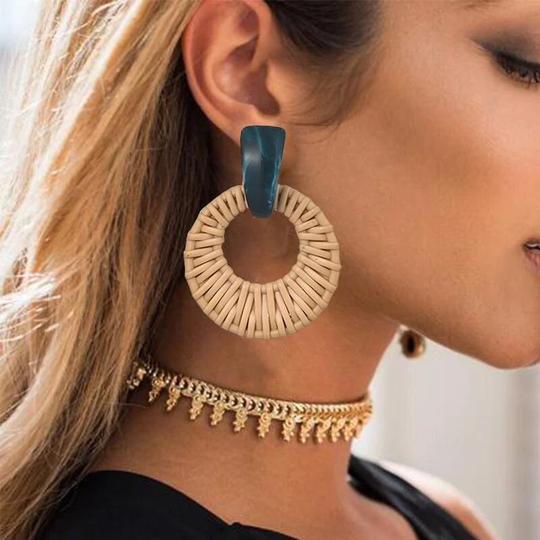 Korean Women Vintage Earrings For Her, Dangle Earrings, Ear Accessories, Jewelry, Ethnic Hoop
