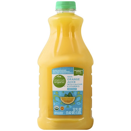Kroger No Pulp 100% Orange Juice with Calcium & Vitamin D - 52.0 fl oz