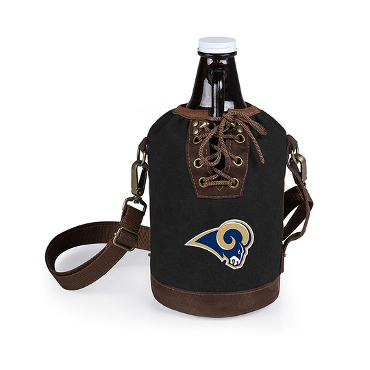 Picnic Time Los Angeles Rams 64-Ounce Growler Tote, Black