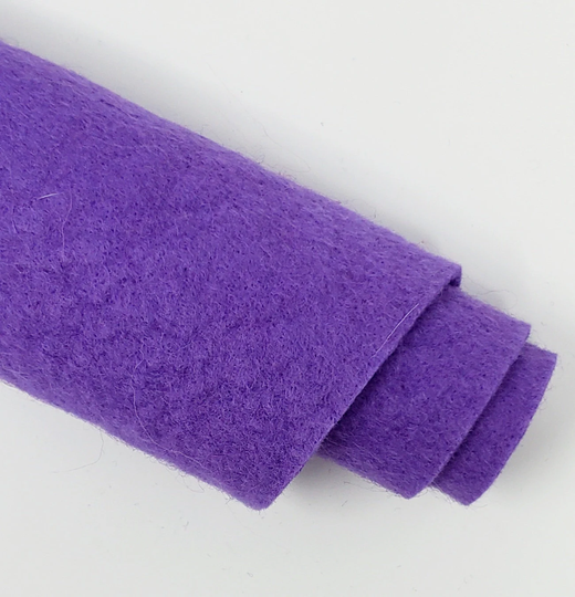 Hand Washed Merino Wool Blend Felt 9"x12" Sheets Storm Lavender Color