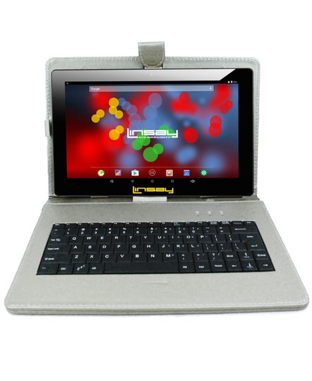 LINSAY 10.1-in Wi-fi Only Android 11 Tablet with Accessories with Case Included;; | F10XIPSBDS