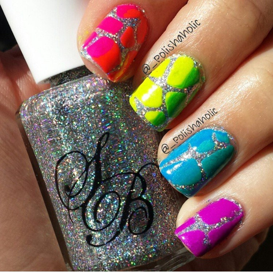 Giraffe Nail Vinyl Fingernail Art Stencils