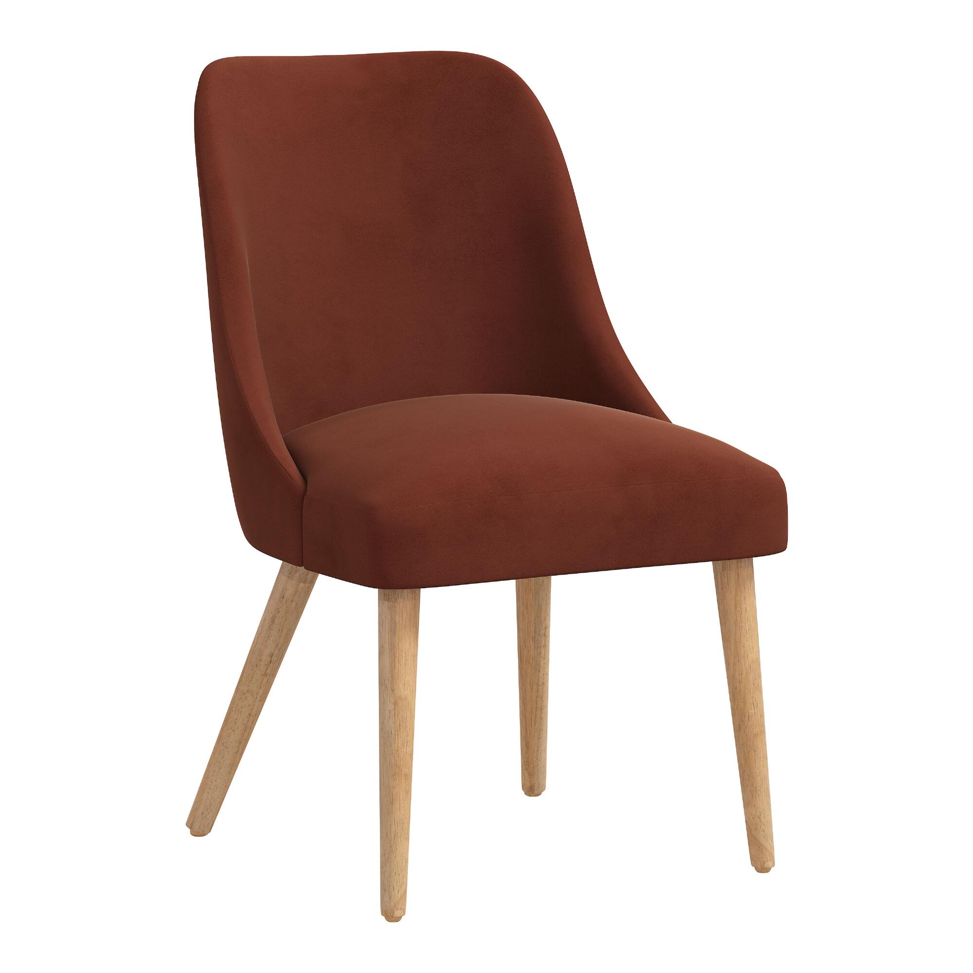 Velvet Kian Upholstered Dining Chair: Yellow by World Market
