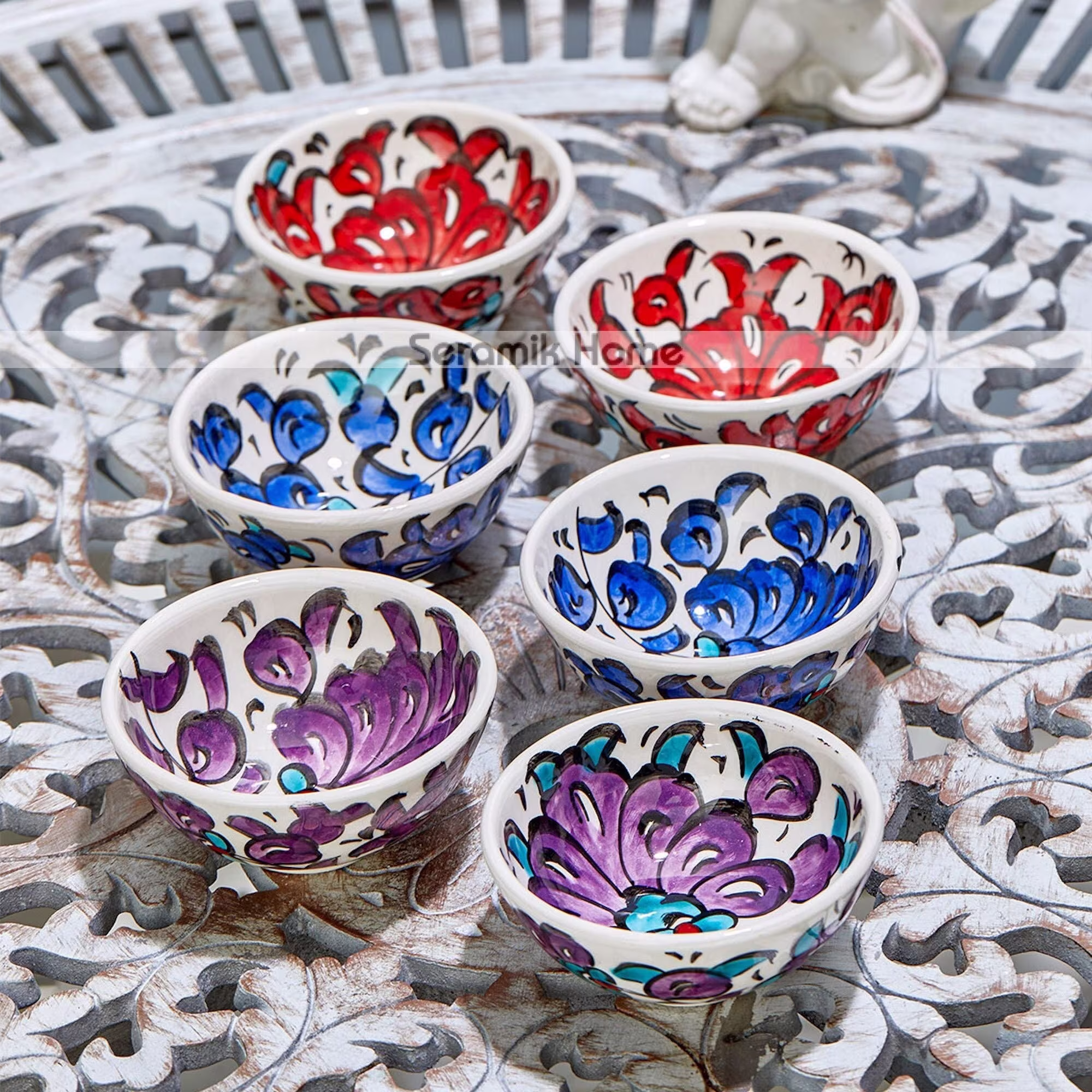 Small Ceramic Bowls Set Of 6 Snack For Tapas Olive Jam Bowl Soy Sauce Dish Dip Sushi Colorful Decorative Cute Gift
