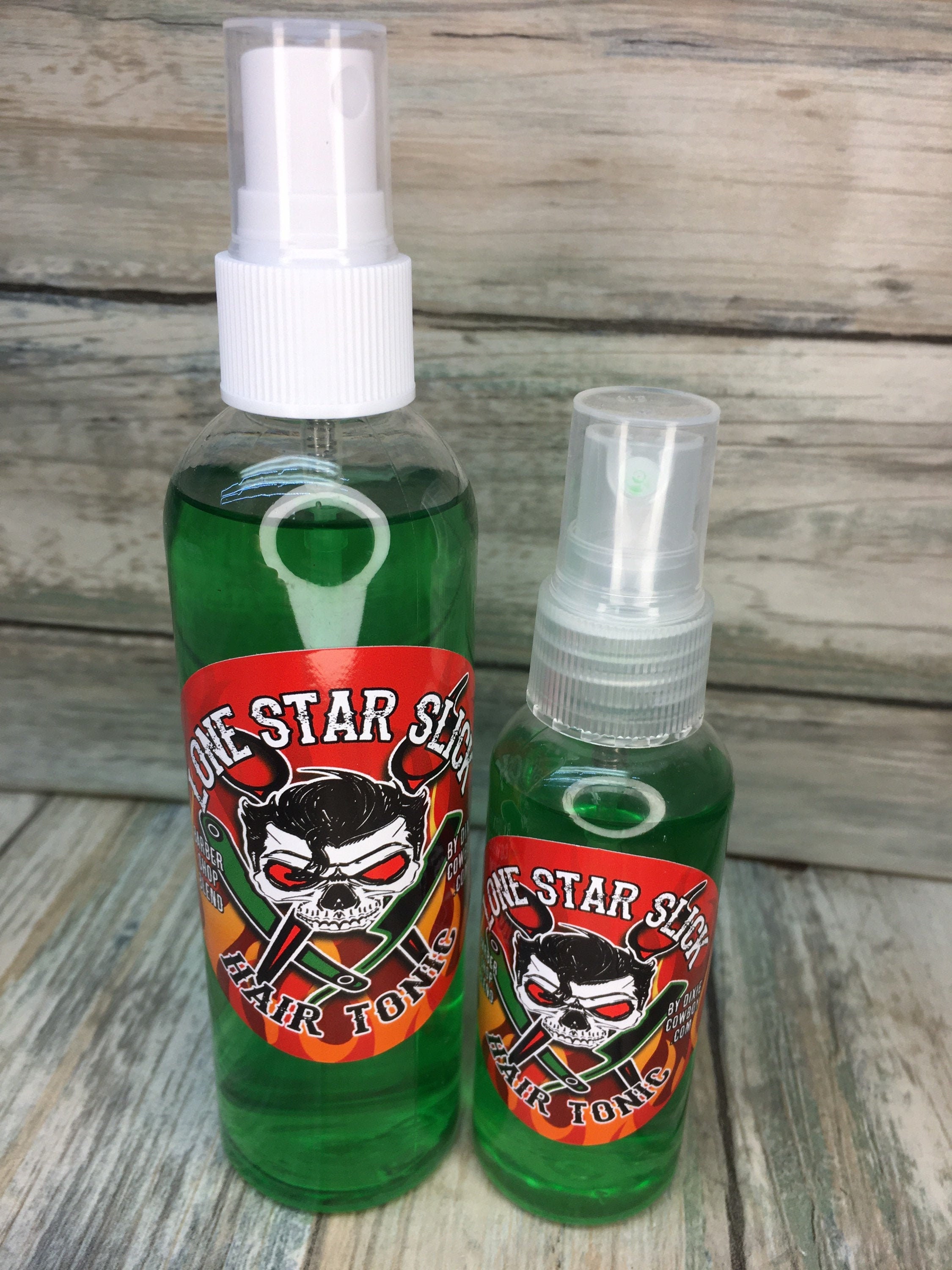 Hair Tonic Barber Shop Blend Lone Star Slick Bottle Serum Splash Elixir Men's Friction Lotion Beard 2Oz 4Oz Available