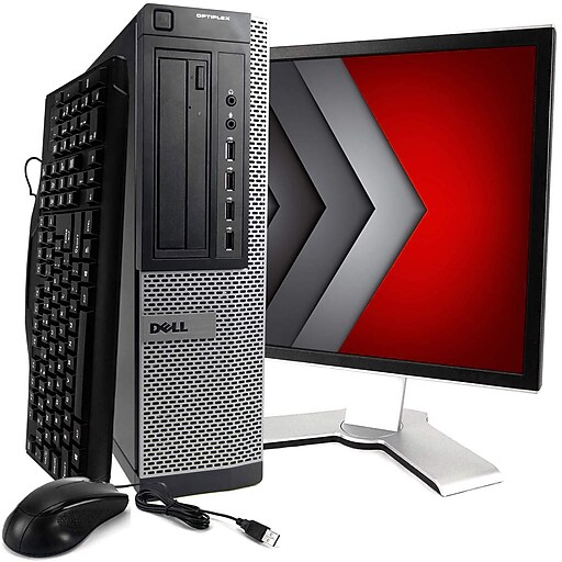 Dell OptiPlex 990 Refurbished Desktop Computer with 22" Monitor, Intel Core i5, 16GB Memory, 2TB HDD, Windows 10 Pro