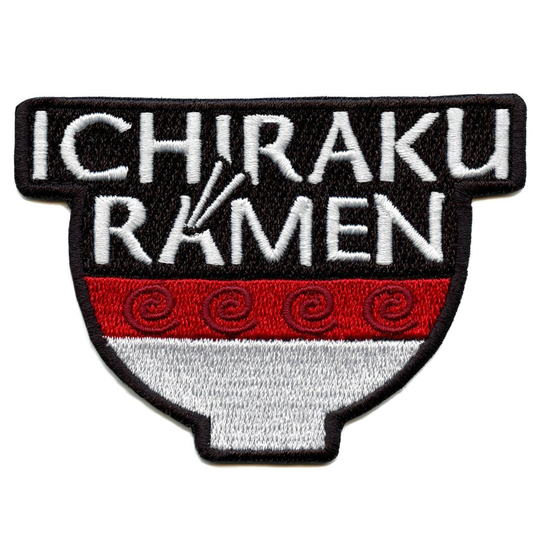 Anime Ichiraku Ramen Noodles Patch Bowl Embroidered Iron On Cc2