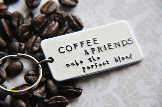 Coffee Keychain - Best Friend Gift Lover Barista For Mom Coworker Perfect Blend
