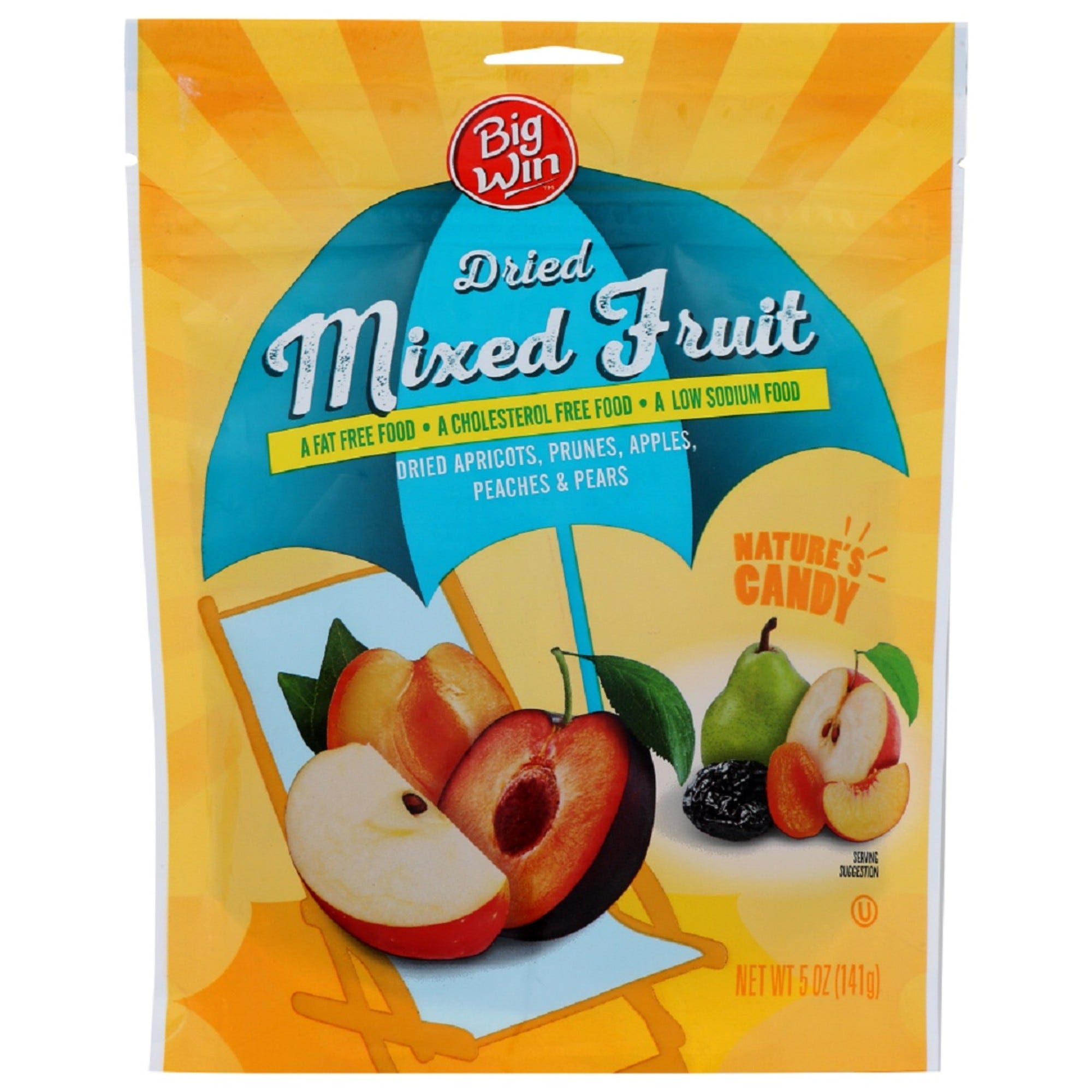 Big Win Dried Mixed Fruit, 5 oz