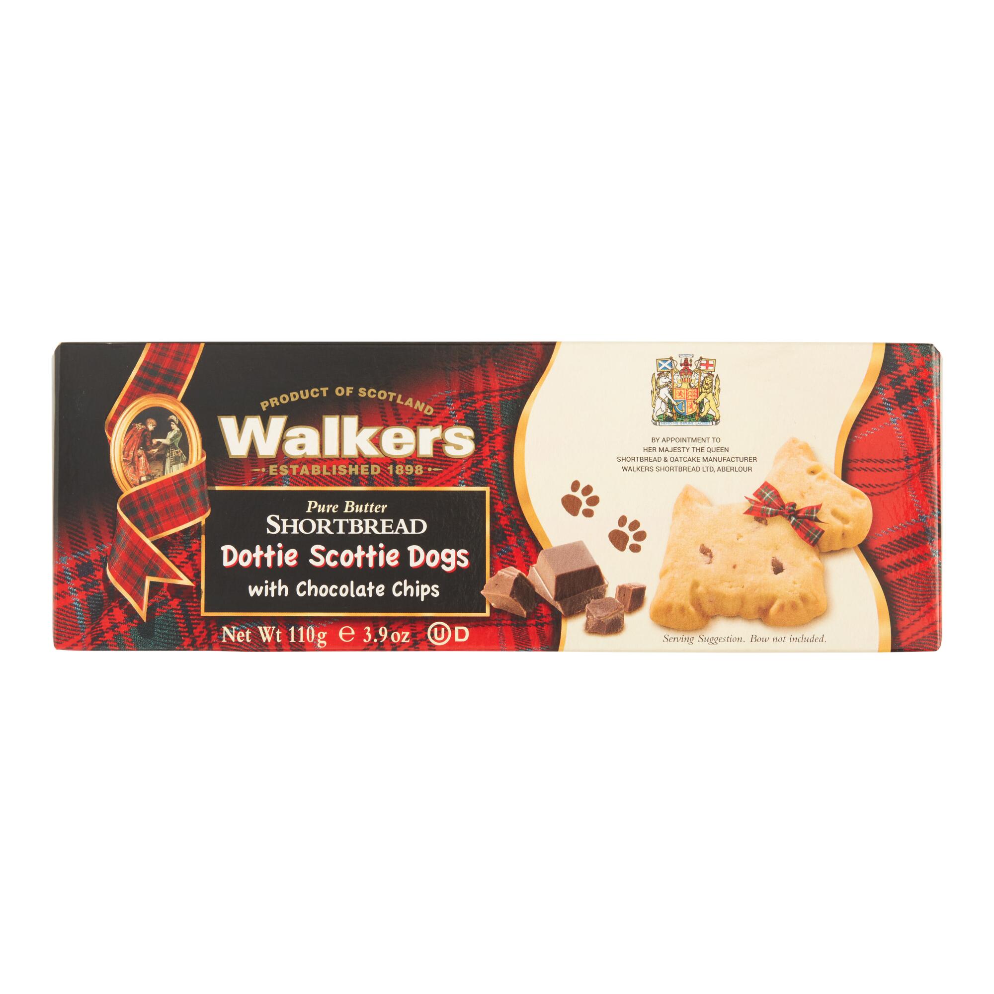 Walkers Chocolate Chip Shortbread Scottie Dogs Set of 4 by World Market