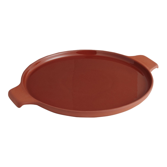 Round True Terracotta Serving Platter: Orange by World Market