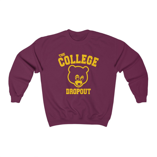 The College Dropout Unisex Heavy Blend Crewneck Sweatshirt - Old Kanye West Inspired Late Registration
