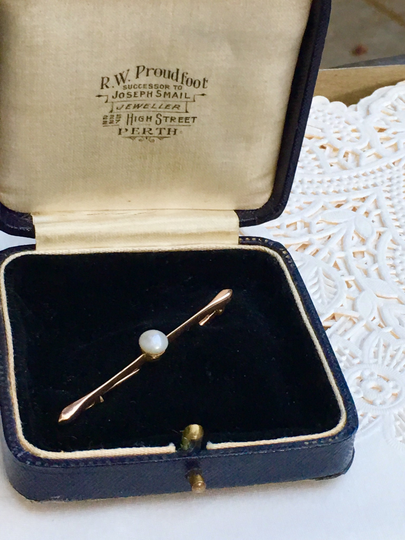 Victorian 9Ct Rose Gold Bar Pin Brooch Tie Circa 1900's