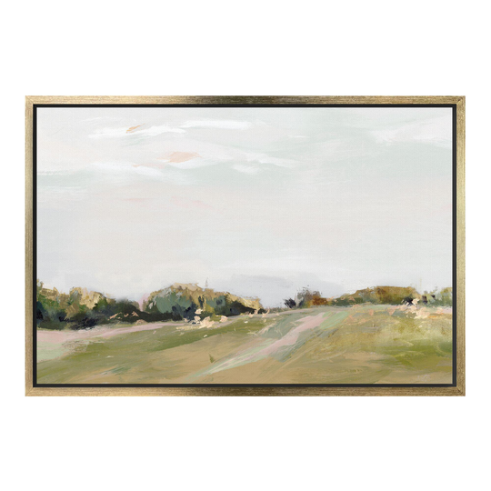 Golden Grasslands by Isabelle Z Framed Canvas Wall Art: Multi - Large by World Market