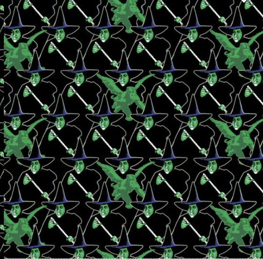 Wizard Of Oz Wicked Witch Scrub Cap/ Surgical Cap With Buttons/Print Scrub