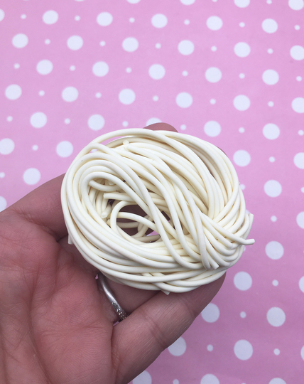 Polymer Clay Ramen Noodle Bundles, Fake Spaghetti Pasta Nest For Slime Dollhouse Etc
