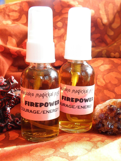 Firepower Magickal Ritual Mist Spell For Courage, Creativity, & Energy