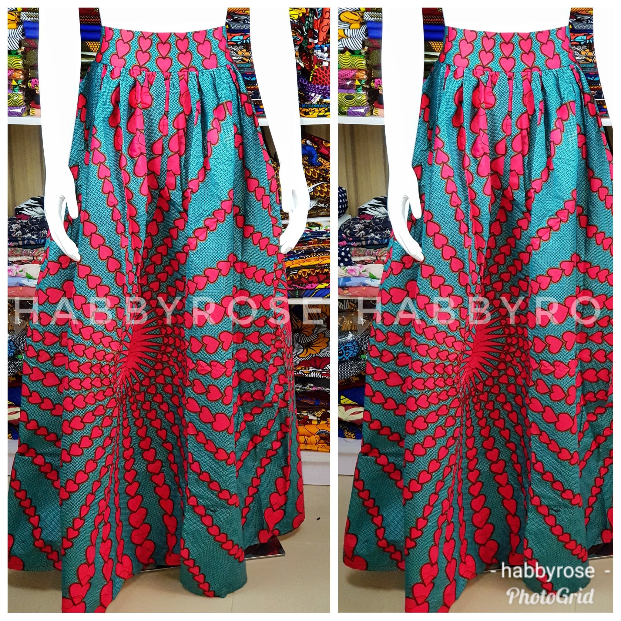 Pristine Ankara Maxi // African Skirts/For Women Print Skirt Skirts Long