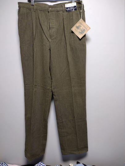 Classic Vintage Men's Button Fly Pants By Polo Country Brewster Model From The 80's/90's. Tags On Never Worn
