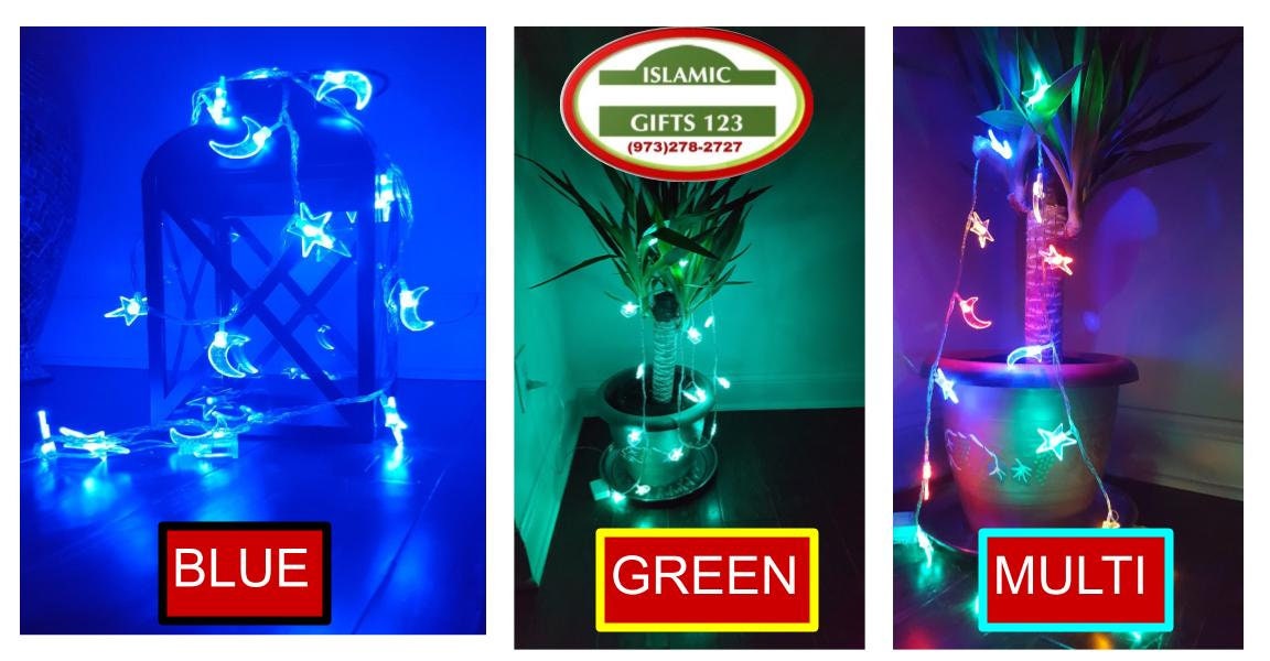 Ramadan Decoration Lights + Banner(2Pc SetFree Fast Deliveryramadan Hilal Muslim Gifts Quran Islamic Eid Decoration