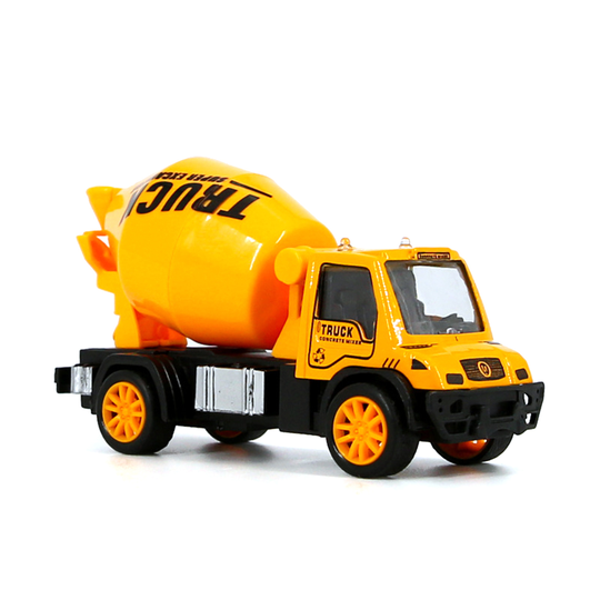 Mini Excavator Blender Dumper Tractor Truck Model Car Toys Engineering Vehicle - b