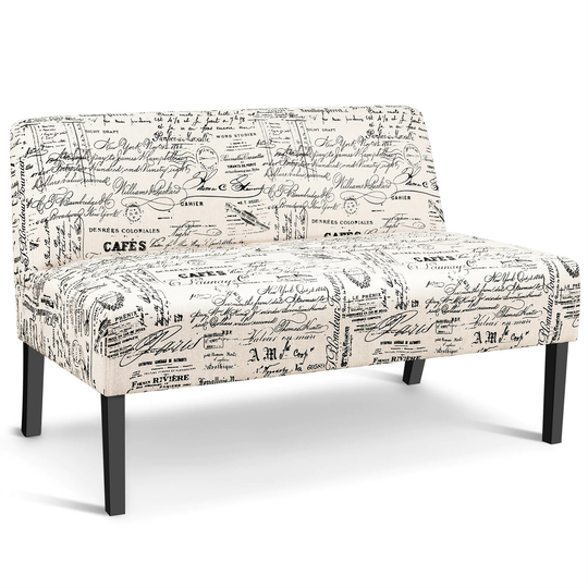 Goplus Costway Modern Mix Color Polyester/Blend Loveseat | HW59042HS
