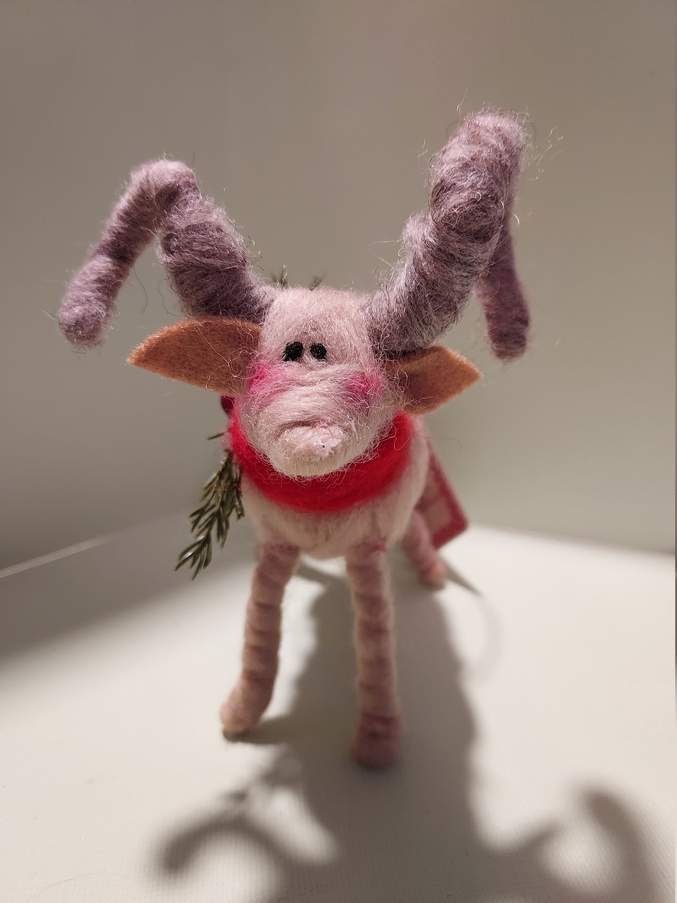 New...ram Felted Wool 5 Ornament