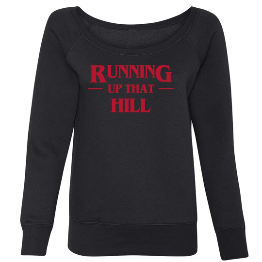 Running Up That Hill Slouchy Off Shoulder Oversized Sweatshirt