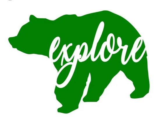 Sale Bear Explore Vinyl Decal For Cars Walls Tumblers Cups Laptops Windows Home Laptop Computer Truck Car Phone Bumper Sticker Decal