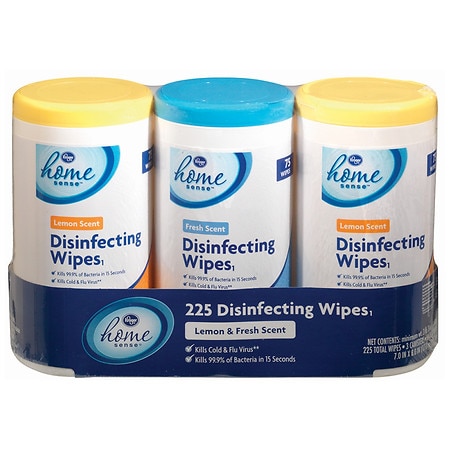 Kroger Lemon & Fresh Scent Disinfecting Wipes - 75.0 ea x 3 pack