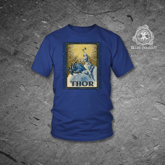 Thor Norse Viking Shirt, Pagan Clothing, Scandinavian Vikings, Mjolnir Hammer Tee, Nordic Mythology Mjollnir Gift, Valhalla