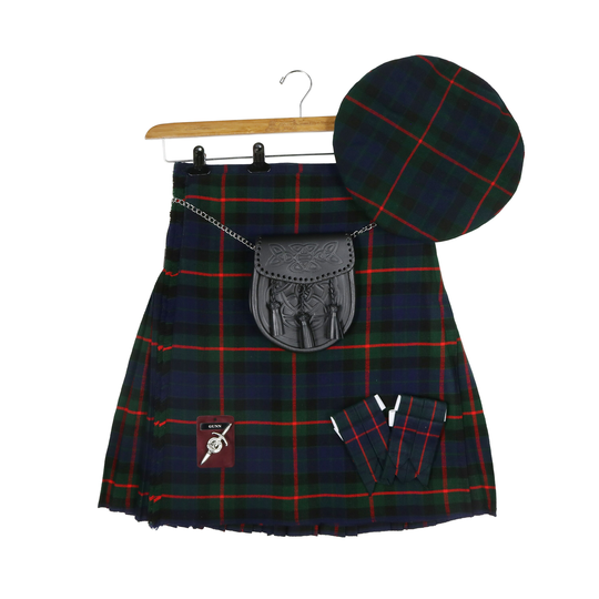Gunn Modern Wool-Blend Homespun Tartan Kilt & Accessories Bundle