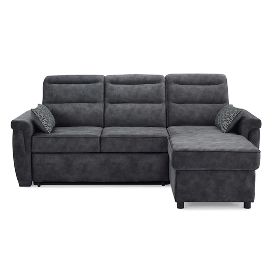 Serta Toronto Casual Grey Polyester/Blend Reclining Sofa in Gray | FT3SSECDG