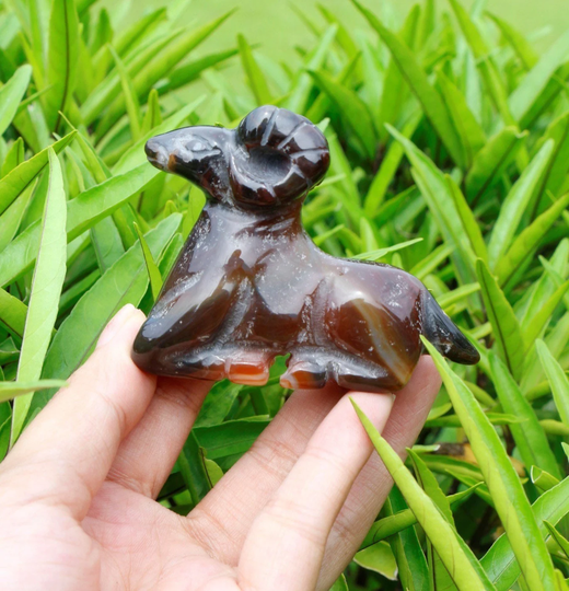 Old Suleimani Agate Carved Ram From Afghanistan