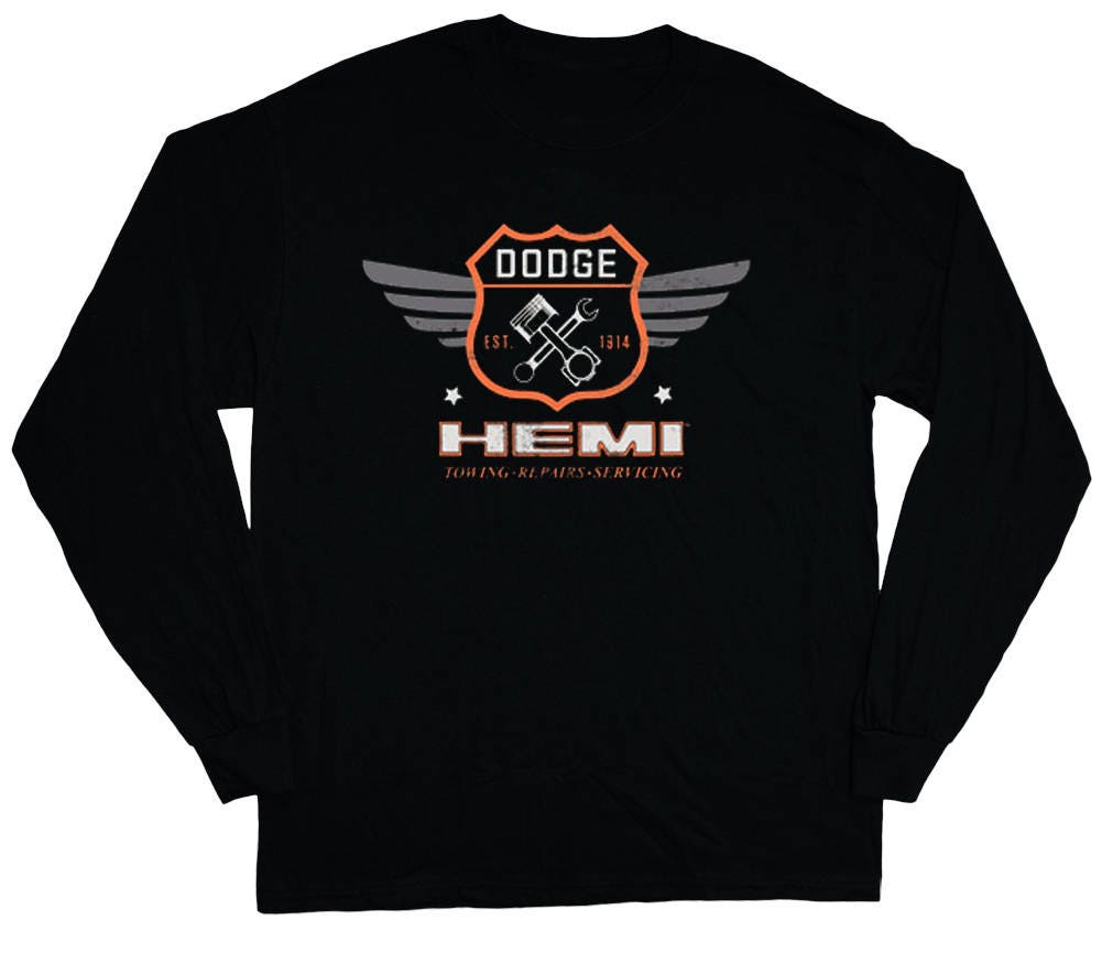 Dodge T-Shirt Ram Hemi Decal Tee Long Sleeve