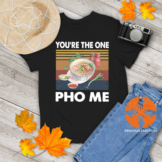You're The One Pho Me Vietnamese Culture Vintage T-Shirt, Shirt, Food Gift Tee For You & Your Family