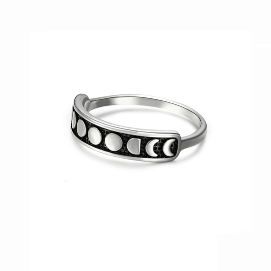 Moon Phase Ring, Stainless Steel Star Ring, Moon Ring, Moon Jewelry, Jewelry