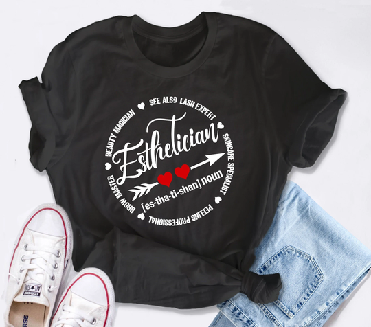 Esthetician Noun Shirt, Definition, Beauty Magician Tshirt, Makeup Artist Tee, Beauty Professional, Gift
