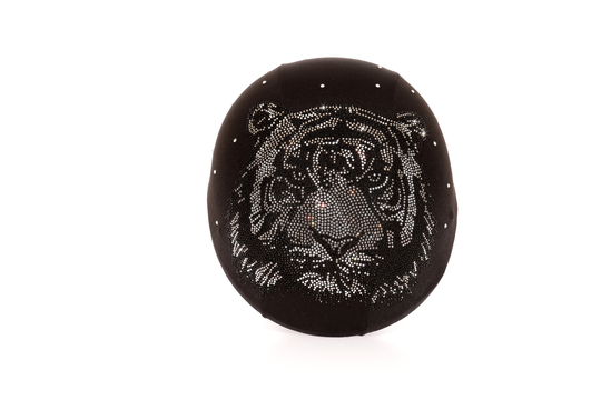Rhinestone Tiger Helmet Cover, For Ladies Women Helmets Rider Custom Rhinestone Designs