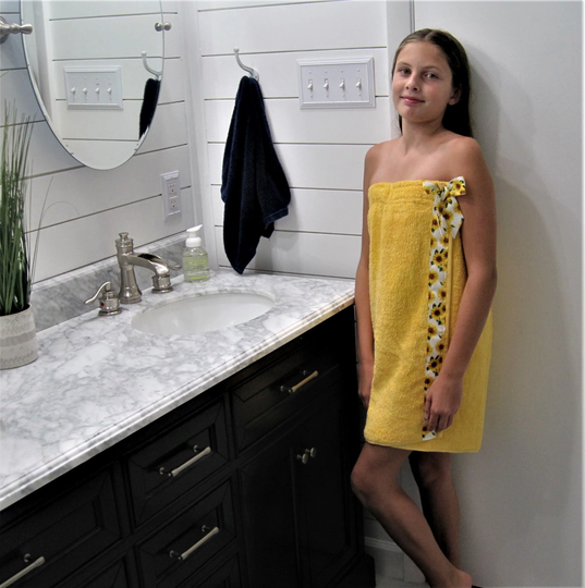 Girls Towel Wrap - Toddler Beach Bathing Suit Coverup Bath Wear Holiday Gift Ideas